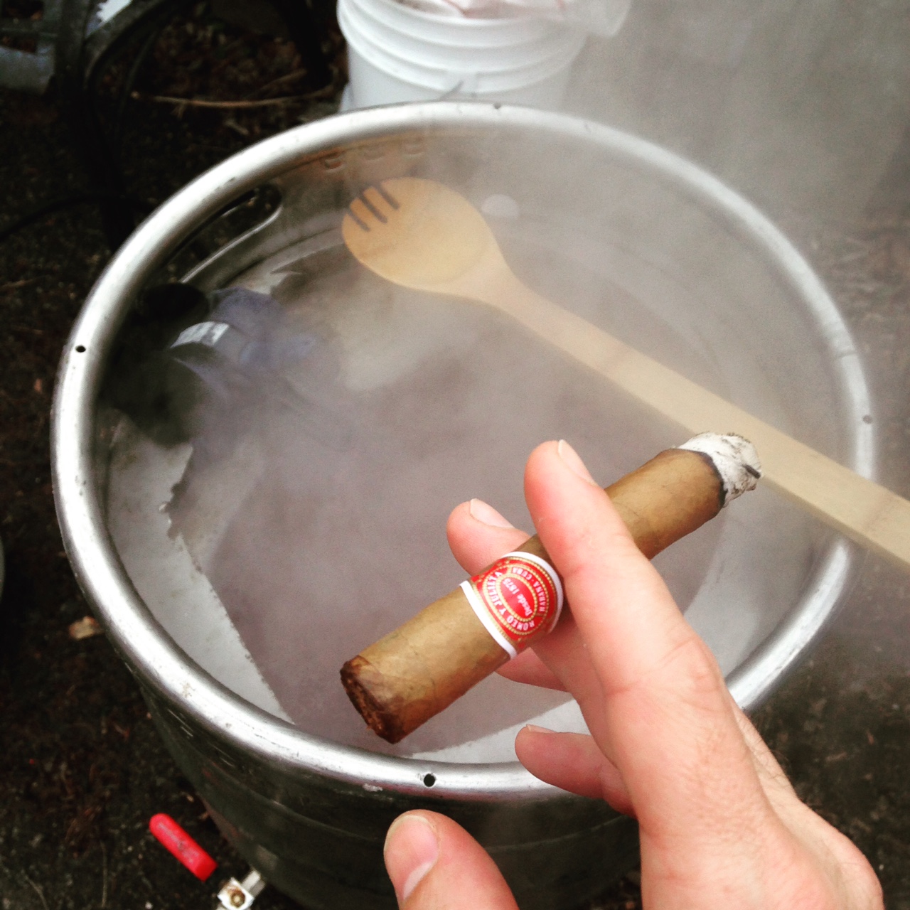 Too beautiful of a day to not smoke a cigar