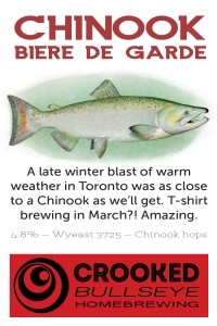 Crooked Bullseye Chinook Biere de Garde