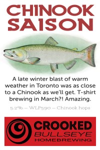 Crooked Bulsseye Chinook Saison