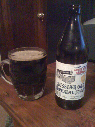 Russian Gun Imperial Stout - Grand River Brewing Russian Gun Imperial Stout - Grand River Brewing