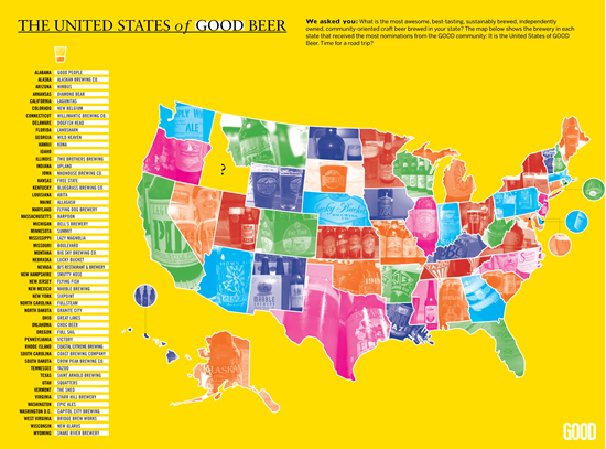 usa-good-beer-map The USA by good beer
