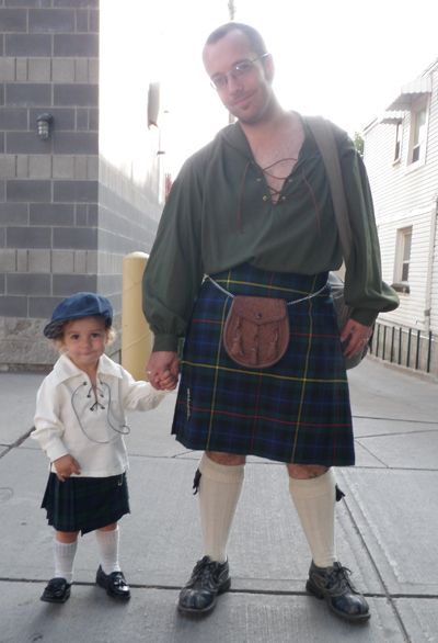 Me and Ben in kilts