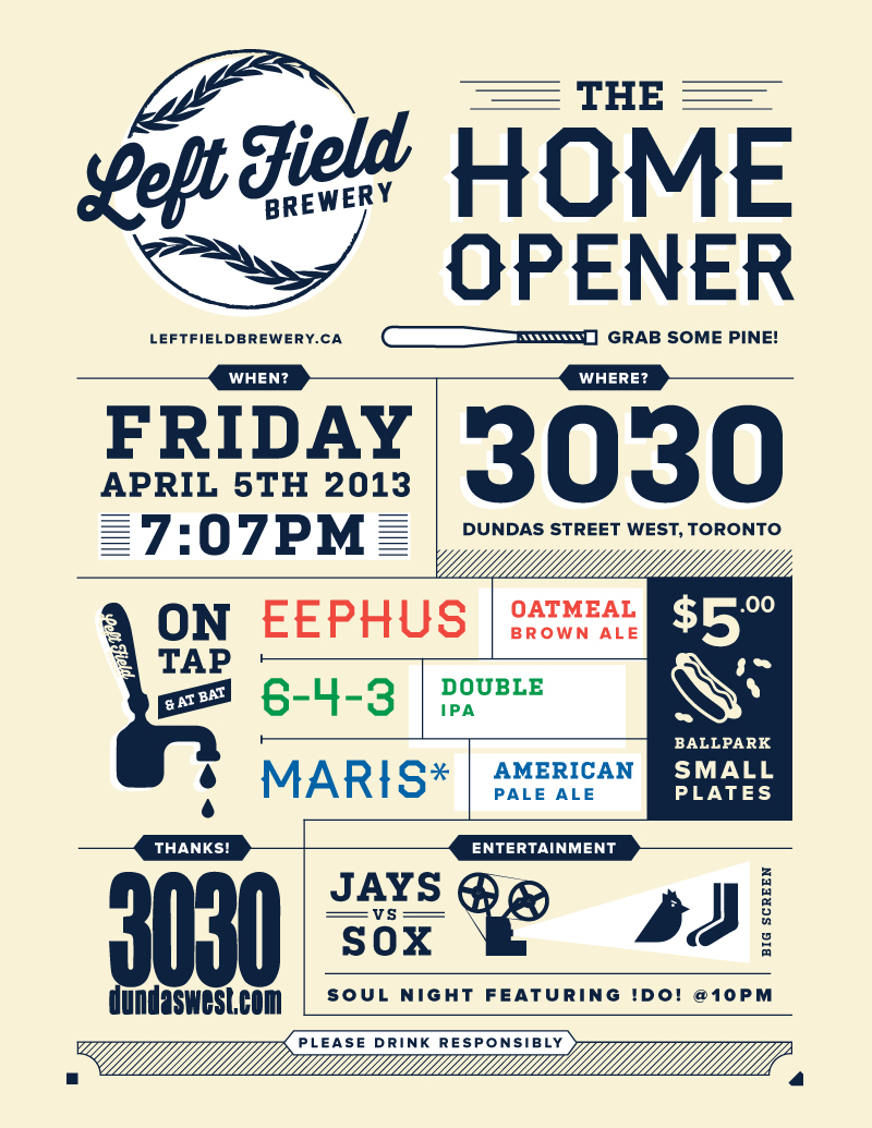 Left Field Brewery Launch at 3030