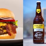 Burger's Priest Bacon Double Cheese Burger and Left Field Brewery Sunlight Park Saison